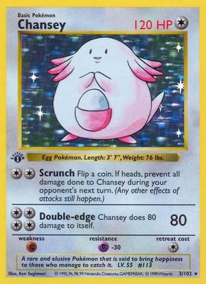 Chansey, Base Set, 3/102