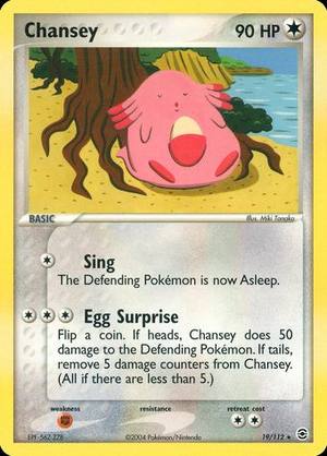 Chansey, EX FireRed & LeafGreen, 19/112